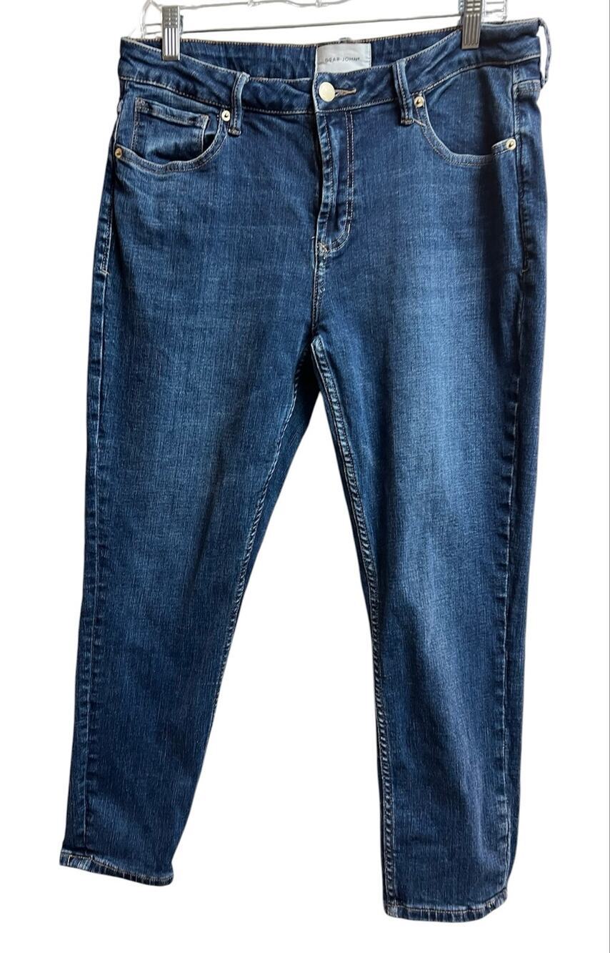 Dear John Aiden Slim Girlfriend Dark Wash Denim Jeans Size 30